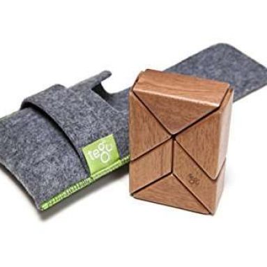 Pocket Pouch Prism Magnetic Wooden Block Set