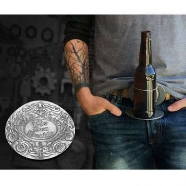 Belt Buckle Beer Holder