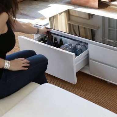 Coffee Table with Refrigerator Drawer