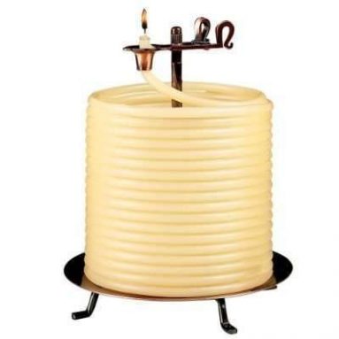 Coiled Wax Candle By The Hour