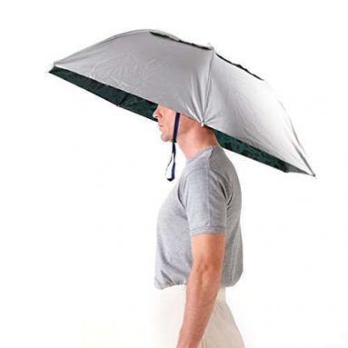 Travel Umbrella Hat Gadget That Requires No Hands