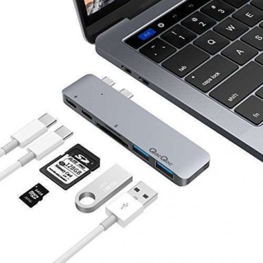QacQoc USB Aluminum C Hub USB Type-C Adapter Gadget