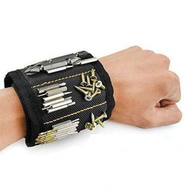Magnetic Wristband with 15 Strong Magnets for Holding Tools