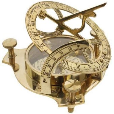 Solid Brass 3″ Sundial Compass